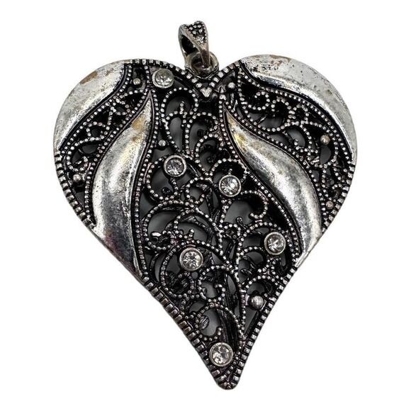 Heart Pendant silver, flawed  - Picture 1 of 4